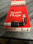 Nib Motorcraft Autolite Pack Of 8 Spark Plugs Replaces Champion N-12Y. Fixed Price $16.99.