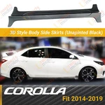 Fits Toyota Corolla 2014-2019 Trd Style Pro Jdm Matte Black Side Skirts Body Kit. Fixed Price $189.99.