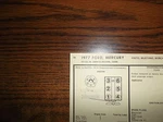 1977 Mercury, Ford & Mustang Six Series 171 Ci V6 (2800CC) 2BBL Tune Up Chart. Fixed Price $10.00.