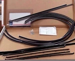 1955 - 1957 Chevrolet 2 Door Sedan Deluxe Window Felt Run Channel Seal Kit. Fixed Price $325.97.