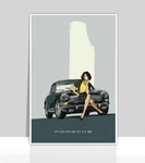 Porsche 1964 911 Gray Coupe Poster Poised Time Aluminum 24"X36". Fixed Price $96.00.