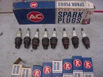 Nos 46FF Ac Fire Ring Spark Plugs Gm 5612423 - Set Of 8 Original Boxes. Fixed Price $23.00.