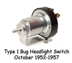 Vw Type Bug 1952-1957 Zwitter Oval Window Headlight Switch W/screw Terminals. Fixed Price $65.00.