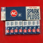 Vintage Set Of 8 Nos Gm Ac Fire Ring Spark Plugs 46N 5612630. Fixed Price $14.99.