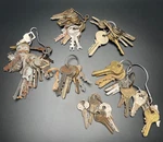 81 Vintage Antique Key Lot Basco National Master Ilco Elgin Corbin And More. Fixed Price $50.00.