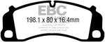 Ebc Yellowstuff Front Brake Pads For 13-15 Porsche 911CAST Iron Rotor 3.8 GT3. Fixed Price $236.48.