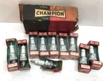 Nos Champion Spark Plugs UJ-12Y (10) (opened Packaging) New Old Stock. Fixed Price $19.95.
