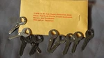 (10) Ford Nos 1952 Sec Door Trunk Key Blanks Edsel Falcon T-bird Mercury Truck. Fixed Price $49.95.