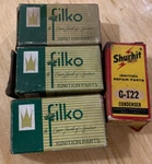 (4) 1940'S New Old Stock Condenser Lot Filko AL-242 & FO-208 Shurhit G-122. Fixed Price $14.99.