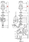 Genuine Vw Distributor Cap Caddy Jetta Audi Seat 051905207. Fixed Price $39.16.
