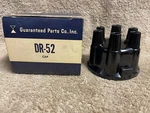 Nos Guaranteed Parts Co. DR-52 Black Distributor Cap 6 Cylinder. Fixed Price $12.00.