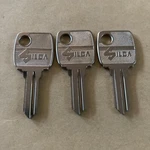 3X Silca KI17 Kirerm Vehicles Gas Petrol Cap Automotive Car Uncut Blank Key Nos. Fixed Price $21.75.