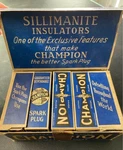 Nos Antique Champion Spark Plug Box C-7 18MM Hex. Fixed Price $449.95.