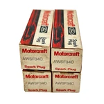 New 1985 1986 Ford Escort Lynx Set Of Oem Spark Plugs AWSF-34-C SP-444. Fixed Price $39.00.