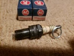Nos Ac R44NS Spark Plugs (2). Fixed Price $10.00.