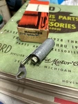 Nos 1937-41 Ford Ignition Distributor Condenser Script 78-12300 Motorcraft. Fixed Price $29.99.