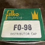 Nos Filko Ignition Parts Distributor Cap FO-98. Fixed Price $10.95.