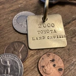 2000 Toyota Land Cruiser Solid Brass Key Fob. Fixed Price $14.95.
