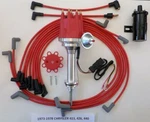 Small Cap Chrysler 1973-78 440 Red Hei Distributor + 45K Coil Spark Plug Wires. Fixed Price $221.95.