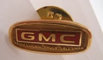 Vtg Gmc Professional Truck Salesman 10K Gf Lapel Pin Enameled. Fixed Price $20.00.