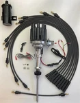 Studebaker 232 259 289 304 Small Female Cap Hei Distributor + Black Coil Wires. Fixed Price $234.95.