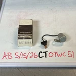 World Parts W31-533 Ignition Condenser For Vintage Import Vehicle Nos. Fixed Price $10.00.