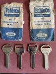 Nos Ford Thunderbird Key Blank Set 65 66 67 68 T-bird Tbird Ignition Door Trunk. Fixed Price $44.99.
