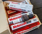 Vintage Nos Ford Motorcraft AGR42 Autolite Spark Plug Box Of 10 RN12Y Ac R44NS. Fixed Price $27.50.