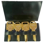 Cadillac Oem Gold Key Blanks Set 4 A/b Ignition Door Trunk Vintage Gm. Fixed Price $135.00.