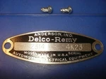 Distributor Tag, New. Gm 1112314, Date Code 4K23. 54 Corvette. Fixed Price $32.00.