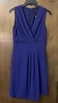 Alex Marie Womens New $169 Sleeveless Basic Sheath Dress 2 Xs X-small Blue Nwt. Fixed Price $67.99.
