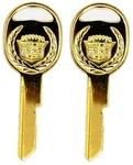 Cadillac Logo Oem Gold Doors/trunk Key Blanks B49 24K 51B Grv 01154611. Fixed Price $89.95.