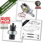 Lucas 45D6 Distributor With Coil And Black Leads For Jaguar Cylinder Engine. Fixed Price $151.85.