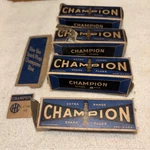 4 Vtg Nib Nos Champion 6 Com Spark Plug Original Box-boxes Poor) Coke Bot 2-RING. Fixed Price $50.00.