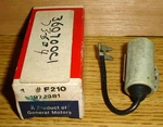 New Delco Gm 1# Condenser Nos. Fixed Price $9.99.