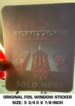 Msd Ignition Sold Here Vintage Original Foil Window Decal Sticker-engine-racing. Fixed Price $10.85.