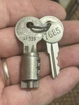 Original 1927 1928 Packard Ignition Nos Lock Cylinder. Fixed Price $85.00.