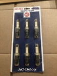 Vintage 6 Ac-delco R45TS8 Spark Plugs (new Old Stock) On Card !. Fixed Price $9.99.