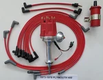 Small Cap Plymouth 73-78 400 Red Hei DISTRIBUTOR,45K Coil, Spark Plug Wires. Fixed Price $226.96.