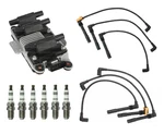 Ignition Tune Up Kit: Coil Pack + Spark Plugs Wires For Audi Volkswagen 2.8L. Fixed Price $198.75.