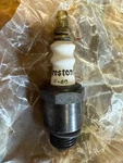 New Old Stock Firestone F-40 Spark Plugs, Military Surplus. Fixed Price $14.00.