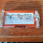 Vtg Delco Remy D-100P 1944374 Distributor Points Contact Set. Fixed Price $10.00.