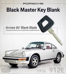 1976 Porsche 912E Genuine Factory Oem Black Master Key Blank 91453190310. Fixed Price $42.95.
