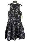 Alex Marie Womens New $168 Sleeveless A-line Princess Dress 4 Small Blue Nwt. Fixed Price $69.99.