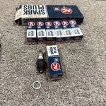Nos Gm R47S Green Ring Spark Plugs 5613115 Manufactured 1977 Actniter. Fixed Price $24.99.