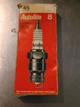 Vintage Bendix Autolite 45 Resistor Spark Plugs Nos Box Of 8 New Old Stock. Fixed Price $24.99.
