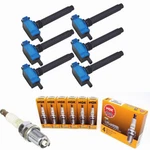 Ngk Spark Plugs + Blue Ignition Coils For Chrysler Dodge Jeep Ram 3.2/3.6L V6. Fixed Price $182.87.