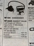 Condenser Kemparts W134X. Fixed Price $12.89.