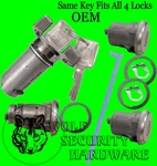 Gm Oem Ignition Door Trunk Keyed Alike Lock Cylinder Tumbler Barrel Set 2 Keys. Fixed Price $104.84.