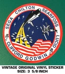 Nasa STS-76 Sticker Decal Sega Chilton Searfoss Clifford Godwin Lucid Vintage. Fixed Price $8.66.